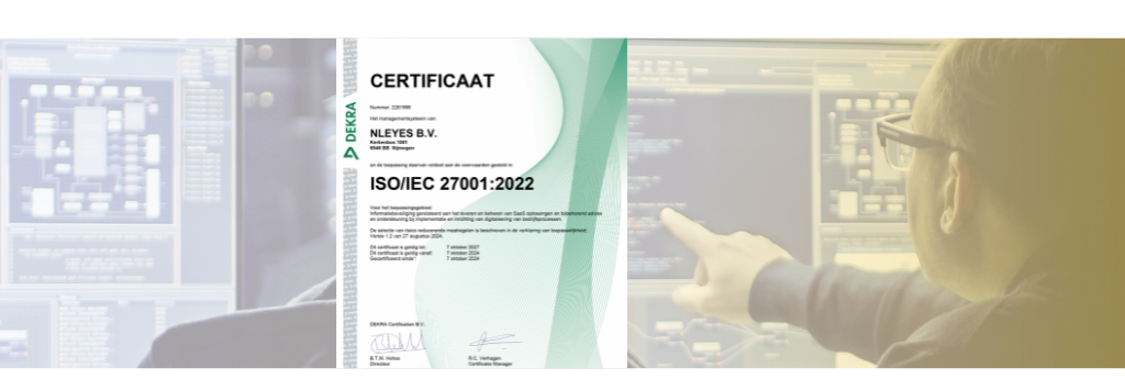 NLeyes behaalt ISO27001-certificering